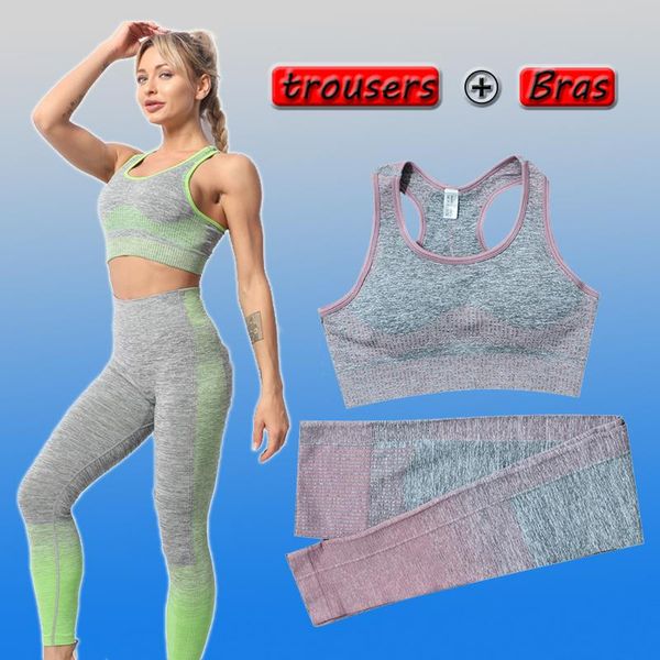 yoga outfits seamless sets 2 pieces gym set women sports bras leggings sport suit workout clothes sportswear, White;red
yoga outfits seamless sets 2 pieces gym set women sports bras leggings sport suit workout clothes sportswear, White;red