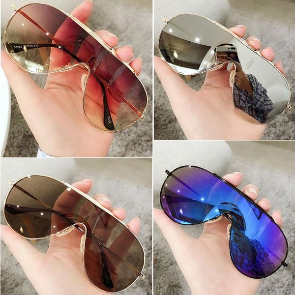 Brand Metal Pilot Sunglasses Women Retro Oversized Steampunk Shades Men Fashion Round Sun Glasses Female Travel Sunglass for Men, White;black
Brand Metal Pilot Sunglasses Women Retro Oversized Steampunk Shades Men Fashion Round Sun Glasses Female Travel Sunglass for Men, White;black