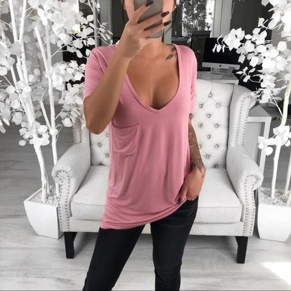 tshirt vogue pink shirt v neck t shirts for women casual pocket t shirt plus size 5xl shirt breathable, White
tshirt vogue pink shirt v neck t shirts for women casual pocket t shirt plus size 5xl shirt breathable, White