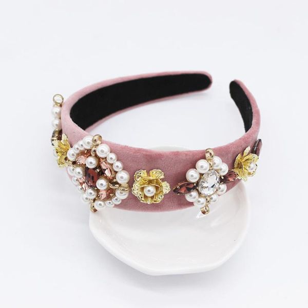 baroque headband handmade pink crown tiara golden flower hairband crystal pearl wide headpiece for women bridal hair accessories, Golden;silver
baroque headband handmade pink crown tiara golden flower hairband crystal pearl wide headpiece for women bridal hair accessories, Golden;silver