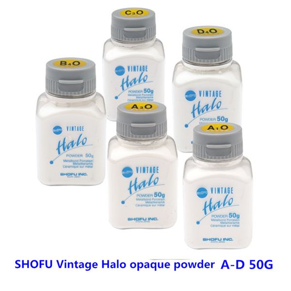 shofu vintage halo opaque powder a-d 50g, Silver;gold 
shofu vintage halo opaque powder a-d 50g, Silver;gold