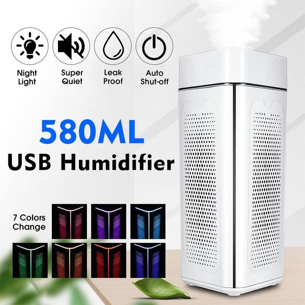 580ml humidifier mini ultrasonic air humidifier 7 colors led night light essential oil diffuser car purifier cool mist maker
580ml humidifier mini ultrasonic air humidifier 7 colors led night light essential oil diffuser car purifier cool mist maker