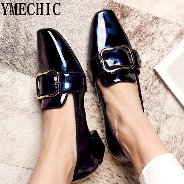 ymechic 2020 fashion low heel womens shoes spring buckle design blue patent leather chunky heels ladies pumps plus size 34-42, Black
ymechic 2020 fashion low heel womens shoes spring buckle design blue patent leather chunky heels ladies pumps plus size 34-42, Black