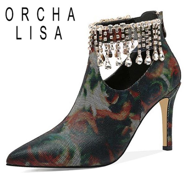 boots orcha lisa ladies elegant ankle pointed toe 8.5cm thin high heels rhinestone back zipper big size 33-40 causal party c1863, Black
boots orcha lisa ladies elegant ankle pointed toe 8.5cm thin high heels rhinestone back zipper big size 33-40 causal party c1863, Black