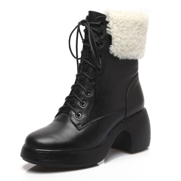2021 genuine leather women black ankle high fall winter wamr boots snow working shoes woman riding xvmn
2021 genuine leather women black ankle high fall winter wamr boots snow working shoes woman riding xvmn
