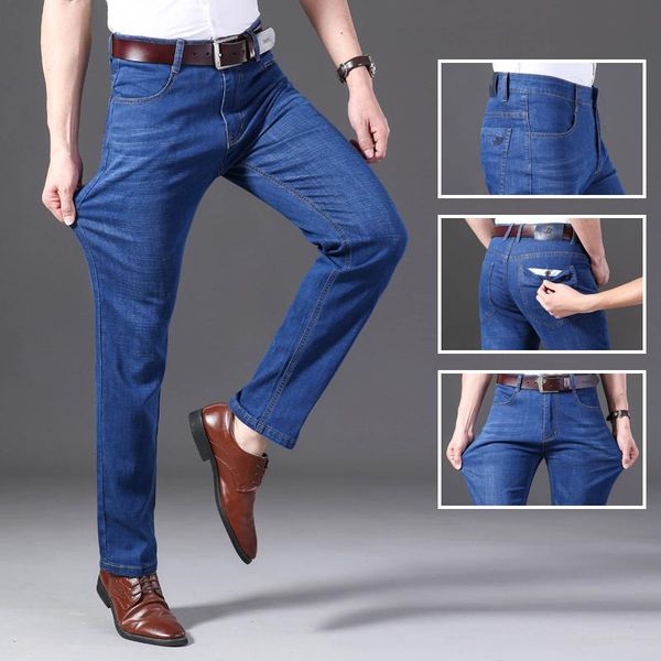 new brand 2020 summer men's fashion jeans business casual stretch slim jeans classic trousers denim pants male black blue
new brand 2020 summer men's fashion jeans business casual stretch slim jeans classic trousers denim pants male black blue