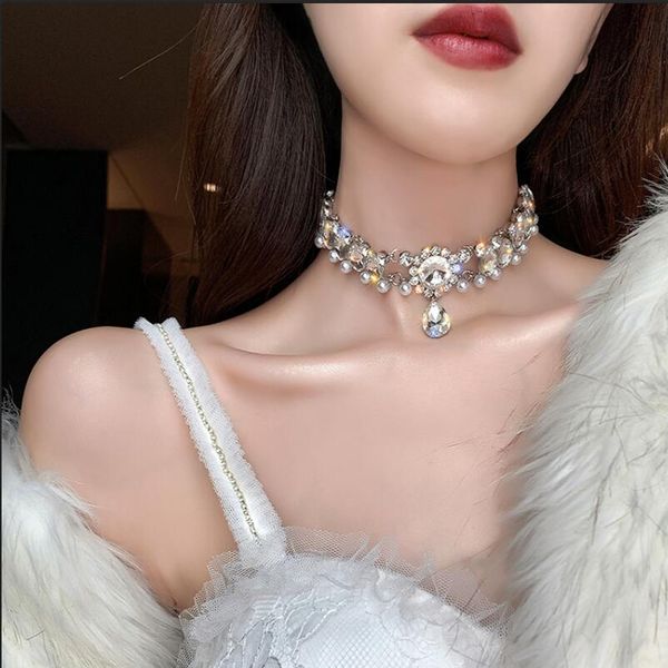 luxury new crystal necklace necklace shiny rhinestone wide necklace women's accessories gifts for lovers, Black
luxury new crystal necklace necklace shiny rhinestone wide necklace women's accessories gifts for lovers, Black