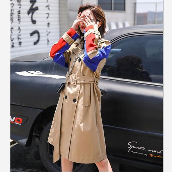 patchwork casual windbreaker female khaki long trench coat women double breasted belt loose hooded autumn outerwear fy97 y3131, Tan;black
patchwork casual windbreaker female khaki long trench coat women double breasted belt loose hooded autumn outerwear fy97 y3131, Tan;black