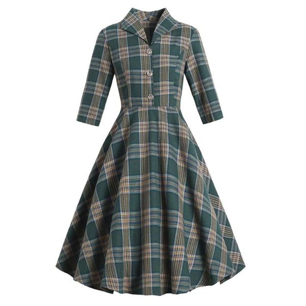 new 3 autumn lapel winter 2020 / 4 sleeve plaid slim fit hepburn style swing drs, Black;gray
new 3 autumn lapel winter 2020 / 4 sleeve plaid slim fit hepburn style swing drs, Black;gray