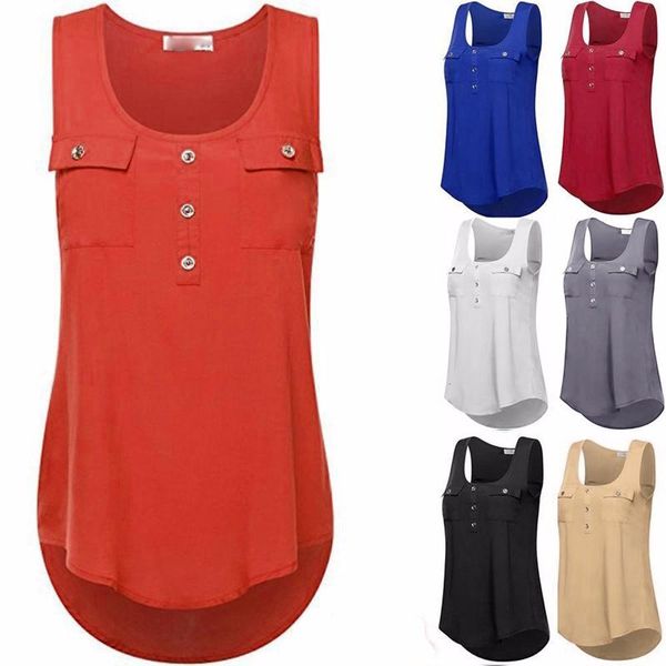 fashion buttons tank womens plus size tank tshirt sleeveless casual summer ladies tunic vest female blusas, White
fashion buttons tank womens plus size tank tshirt sleeveless casual summer ladies tunic vest female blusas, White