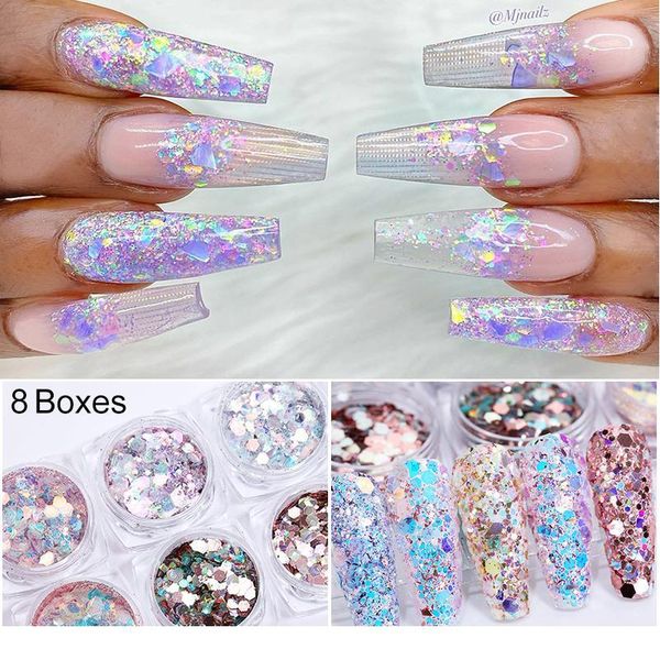 8 box nail glitter powder colorful sparkly nail sequins flakes powder dust diy nail art decora jllguk, Silver;gold
8 box nail glitter powder colorful sparkly nail sequins flakes powder dust diy nail art decora jllguk, Silver;gold