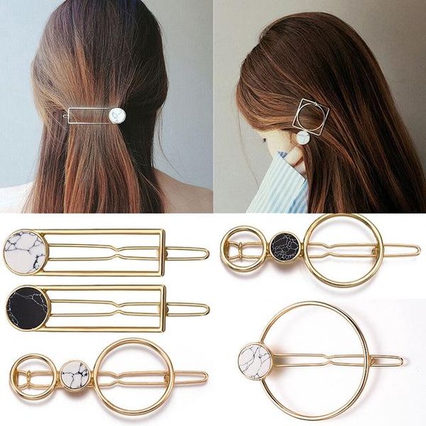fashion metal hair clips for women crack stone geometry circle square barrette hair clip hairpins barrettes girls jewelry, Golden;silver
fashion metal hair clips for women crack stone geometry circle square barrette hair clip hairpins barrettes girls jewelry, Golden;silver