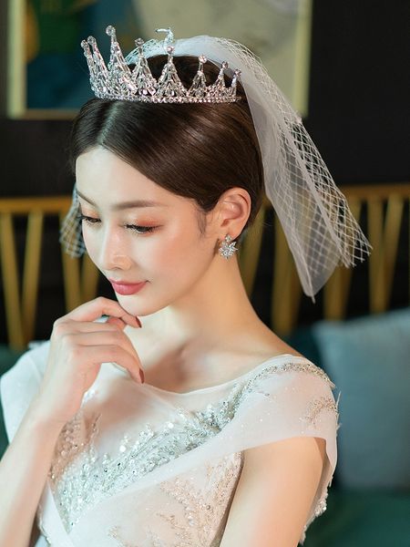 han's hair crown" jewelry princess, Silver