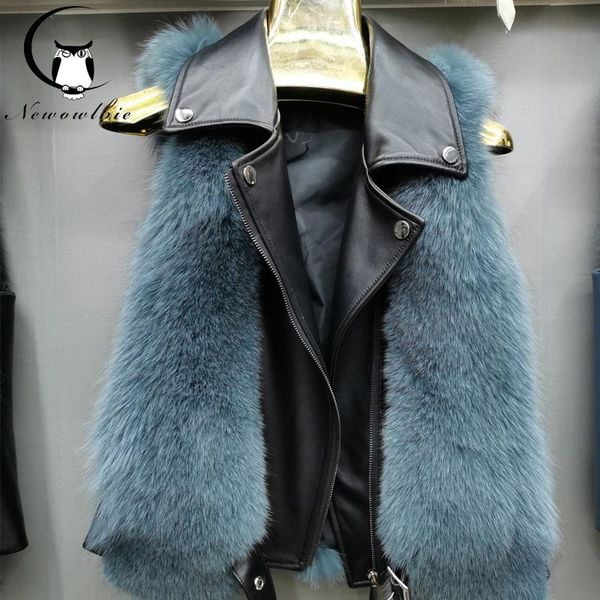 women's fur & faux 2021 natural long vest real gilet winter women with genuine sheepskin leathe, Black
women's fur & faux 2021 natural long vest real gilet winter women with genuine sheepskin leathe, Black