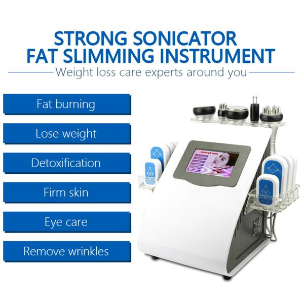 new 6in1 cavitation rf factory supply equipment tripolar radio frequency 650nm 5mw laser body shape slimming machines, Black
new 6in1 cavitation rf factory supply equipment tripolar radio frequency 650nm 5mw laser body shape slimming machines, Black