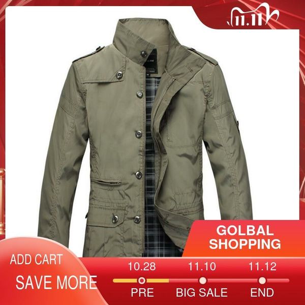 men's stylish solid jackets military button up stand long sleeve trench coat for fall winter black khaki 5xl 2020 new
men's stylish solid jackets military button up stand long sleeve trench coat for fall winter black khaki 5xl 2020 new