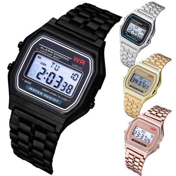 f91w watches steel strap women men business clock multifunction led digtal sports wrist electronic, Slivery;brown
f91w watches steel strap women men business clock multifunction led digtal sports wrist electronic, Slivery;brown