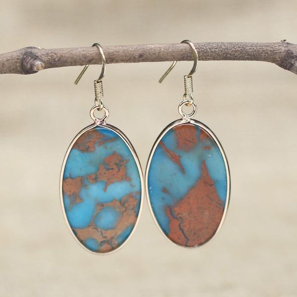 new fashion natural stone earrings blue ocean jaspers crystal golden-plated simple ear jewelry for women earring gift, Silver
new fashion natural stone earrings blue ocean jaspers crystal golden-plated simple ear jewelry for women earring gift, Silver