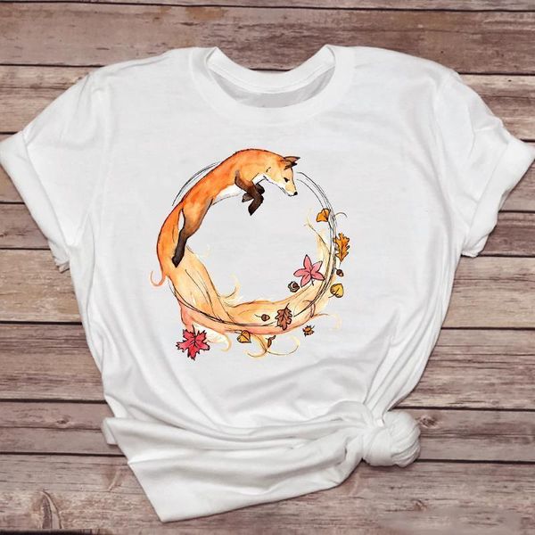 women t-shirts watercolor fashion short sleeve 90s fox animal ladies print graphic t lady shirt female tee t-shirt, White
women t-shirts watercolor fashion short sleeve 90s fox animal ladies print graphic t lady shirt female tee t-shirt, White