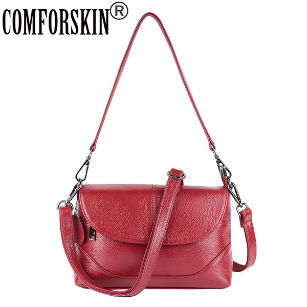 cmforskin luxurious cowhide messenger bags european and american women handbag brand large capacity women leather handbags
