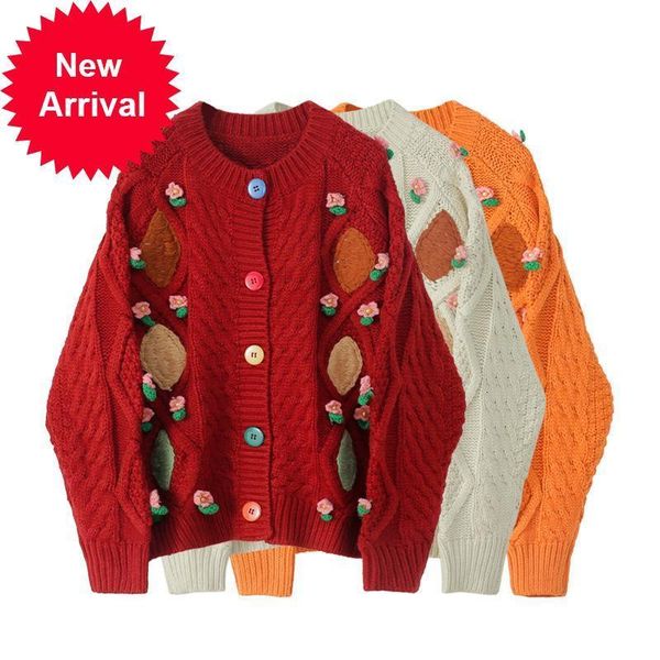 autumn 2021 new new color design buds flower shirts female floral cardigan woman torsion chic retro beautiful lazy sweater p9ld, White;black
autumn 2021 new new color design buds flower shirts female floral cardigan woman torsion chic retro beautiful lazy sweater p9ld, White;black