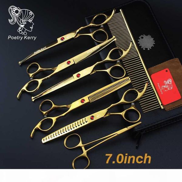 7.0 inch pet grooming kit scissors set straight cut teeth cut fish bone dog scissors japan 440c hair care & styling
7.0 inch pet grooming kit scissors set straight cut teeth cut fish bone dog scissors japan 440c hair care & styling