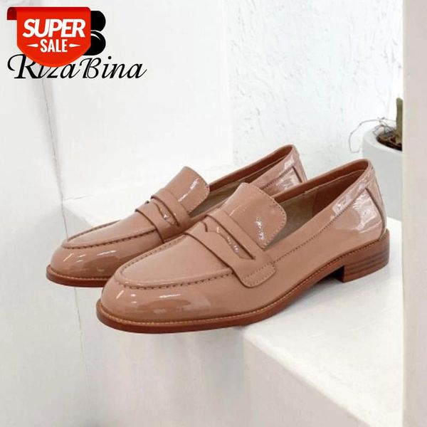 rizabina 2021 new arrived real leather flats shoes fashion round toe casual loafers low heeled footwear size 34-39 #e14y
rizabina 2021 new arrived real leather flats shoes fashion round toe casual loafers low heeled footwear size 34-39 #e14y
