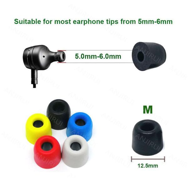 4 pcs/2 pair anjirui t400 (l m s) caliber ear pads/cap 4.9mm memory foam eartips t400 for in-ear earphone tips sp sqcvwv
4 pcs/2 pair anjirui t400 (l m s) caliber ear pads/cap 4.9mm memory foam eartips t400 for in-ear earphone tips sp sqcvwv