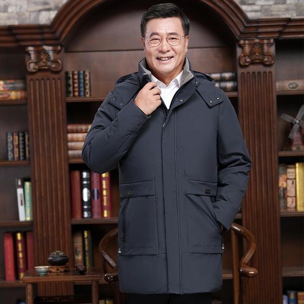 winter 2020 middle aged and elderly men's down jacket men's medium length large thickened hooded coat dad windbreaker1, Black
winter 2020 middle aged and elderly men's down jacket men's medium length large thickened hooded coat dad windbreaker1, Black