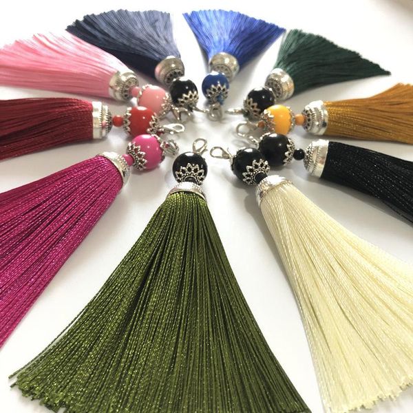 5pcs 11cm colorful silk tassel brush for earring charm making tassels pendant diy jewelry making accessories handmade crafts wmtzsn, Black
5pcs 11cm colorful silk tassel brush for earring charm making tassels pendant diy jewelry making accessories handmade crafts wmtzsn, Black