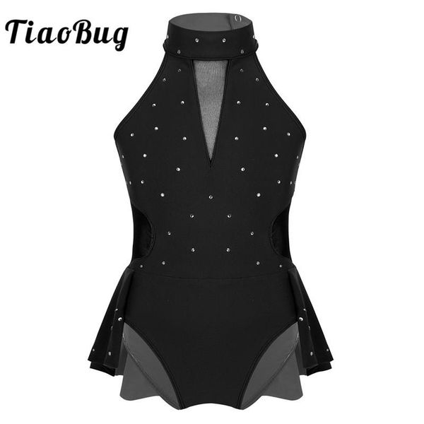 tiaobug sparkly rhinestone mesh splice ballet gymnastics leotard girls figure skating dress kids contemporary rave dance costume, Black;red
tiaobug sparkly rhinestone mesh splice ballet gymnastics leotard girls figure skating dress kids contemporary rave dance costume, Black;red