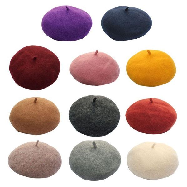 women autumn winter warm wool beret cap solid color lady female casual painter outdoor comfortable elegant beanies bonnet hat, Blue;gray
women autumn winter warm wool beret cap solid color lady female casual painter outdoor comfortable elegant beanies bonnet hat, Blue;gray