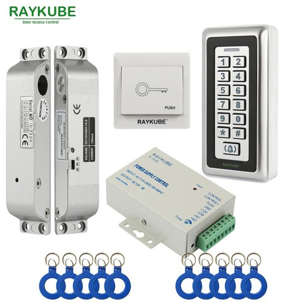 raykube access control kit electric mortise lock +rfid metal keypad door security