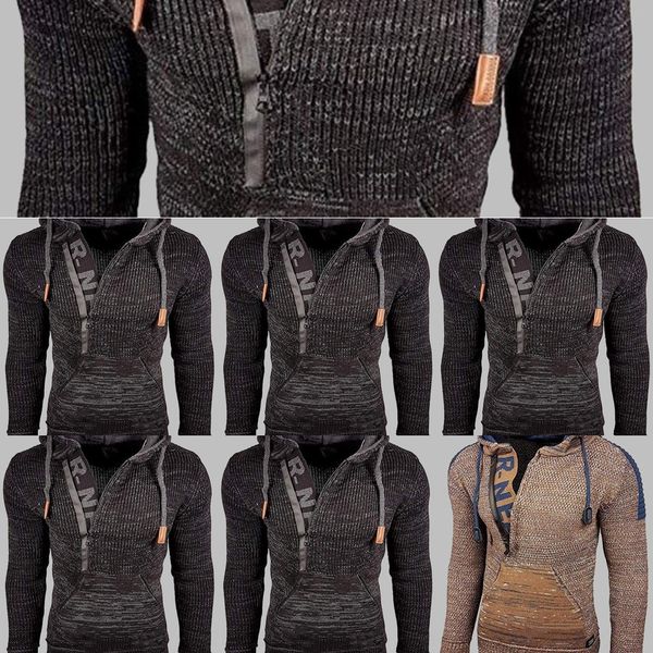 autumn and winter men's mixed color hooded pullover long sleeve coat coat sweatersweater sweater sy0002 4kzuc, Black
autumn and winter men's mixed color hooded pullover long sleeve coat coat sweatersweater sweater sy0002 4kzuc, Black