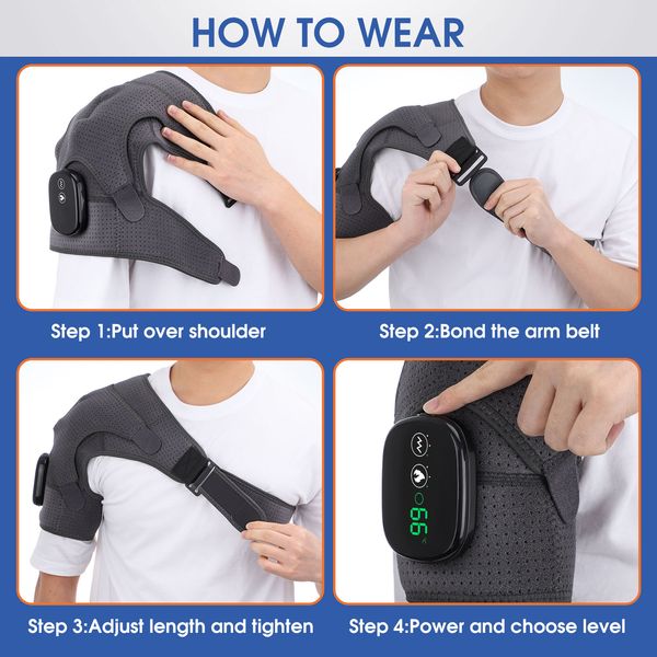2 in 1 heated shoulder massage device physiotherapy pain relief adjustable lcd display vibration for knee elbow support strap perfections
2 in 1 heated shoulder massage device physiotherapy pain relief adjustable lcd display vibration for knee elbow support strap perfections
