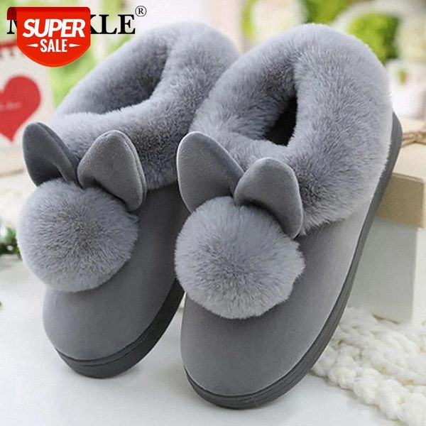 women's slippers winter plush indoor home shoes female furry rabbit ears couple slippers plus size ladies soft comfort footwear #ox6l, Black
women's slippers winter plush indoor home shoes female furry rabbit ears couple slippers plus size ladies soft comfort footwear #ox6l, Black