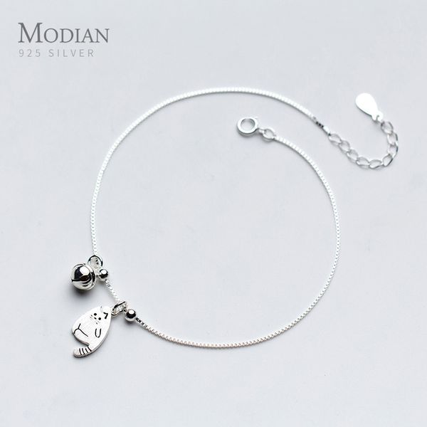 modian tiny cat bell animal bracelet fashion chain 925 sterling silver charm romantic bracelets for women jewelry gift 1028, Black
modian tiny cat bell animal bracelet fashion chain 925 sterling silver charm romantic bracelets for women jewelry gift 1028, Black