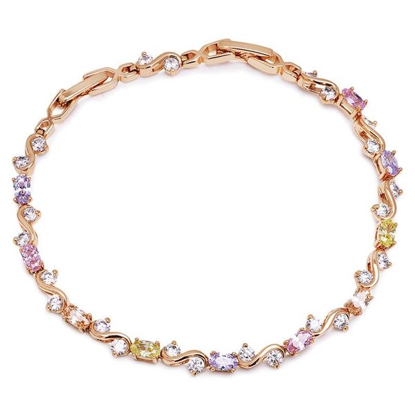 link, chain mxgxfam ( 20 cm x 4 mm) gold color 18 k multicolor cz bracelets for women + zircon wholesale price, Black
link, chain mxgxfam ( 20 cm x 4 mm) gold color 18 k multicolor cz bracelets for women + zircon wholesale price, Black