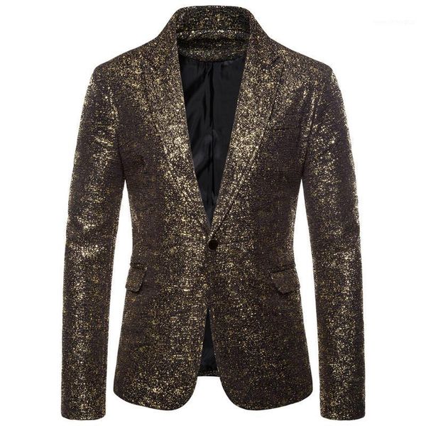 men's suits & blazers male slim fit dj club stage one button printing blazer formal wedding suit men casual blazer1, White;black
men's suits & blazers male slim fit dj club stage one button printing blazer formal wedding suit men casual blazer1, White;black