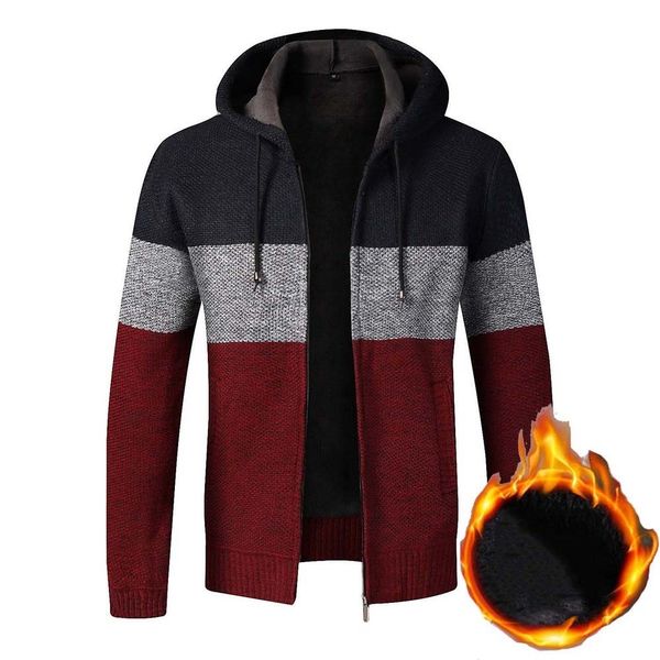 faliza mens sweater coat thick warm zipper wool hooded cardigan jumpers male striped jackets long sleeve casual knitwear xy106 201105, White;black
faliza mens sweater coat thick warm zipper wool hooded cardigan jumpers male striped jackets long sleeve casual knitwear xy106 201105, White;black