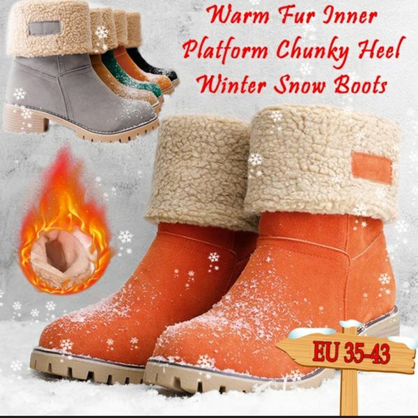 kamucc new women boots winter outdoor keep warm fur boots waterproof women's snow boots thick heel with round head short boot t200106, Black
kamucc new women boots winter outdoor keep warm fur boots waterproof women's snow boots thick heel with round head short boot t200106, Black