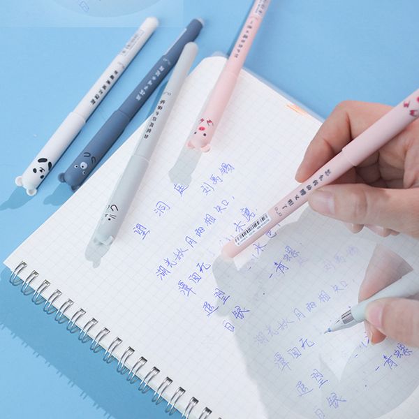 kawaii erasable gel pen set cartoon animals erasable pen erasable refill rod washable handle pen grip blue black ink stationery
kawaii erasable gel pen set cartoon animals erasable pen erasable refill rod washable handle pen grip blue black ink stationery