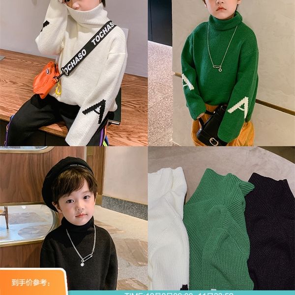 boys' knitted high collar warm pullover sweater fashion new winter zhongda children's winter wear 201109, Blue
boys' knitted high collar warm pullover sweater fashion new winter zhongda children's winter wear 201109, Blue