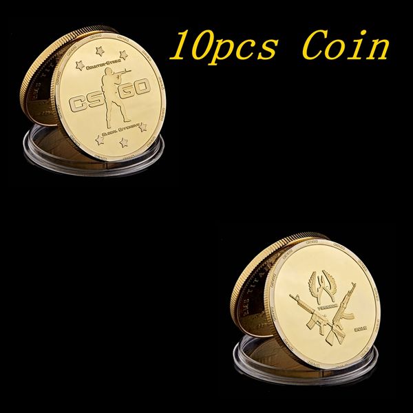 10pcs cs go counter strike design craft gold games coin collection commemorative collectible medal
10pcs cs go counter strike design craft gold games coin collection commemorative collectible medal