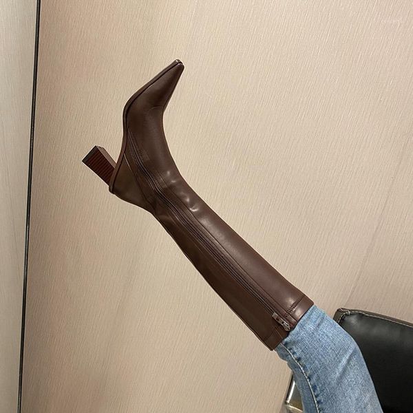 magical2021 double song new pointed heel knight women's thi heels show thin elastic boots high tube coffee1, Black
magical2021 double song new pointed heel knight women's thi heels show thin elastic boots high tube coffee1, Black