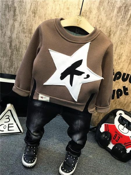 children clothing boys sets winter kids clothes baby boy clothes sets long sleeve thick t-shirt + thick jeans sport suits, White
children clothing boys sets winter kids clothes baby boy clothes sets long sleeve thick t-shirt + thick jeans sport suits, White