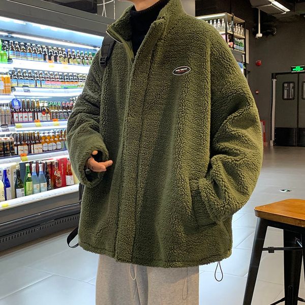 2021 new men's winter warm casual coats new woman oversize coat korean streetwear lamb wool man fashion clothing qucu, Black
2021 new men's winter warm casual coats new woman oversize coat korean streetwear lamb wool man fashion clothing qucu, Black