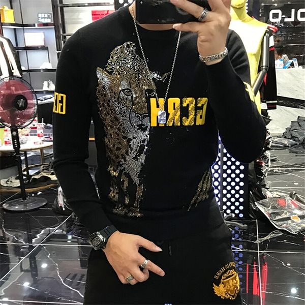 selling in autumn and winter men's long sleeve cotton new sweater male casual solid color slim fit europe style sweater 201022, White;black
selling in autumn and winter men's long sleeve cotton new sweater male casual solid color slim fit europe style sweater 201022, White;black