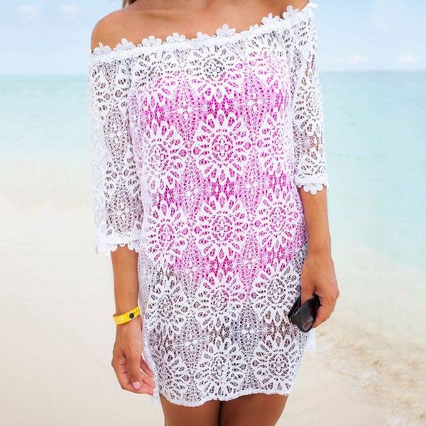 casual dresses summer beach dress 2021 club wear off shoulder backless tunique femme mesh white transparent lace floral, Black;gray
casual dresses summer beach dress 2021 club wear off shoulder backless tunique femme mesh white transparent lace floral, Black;gray