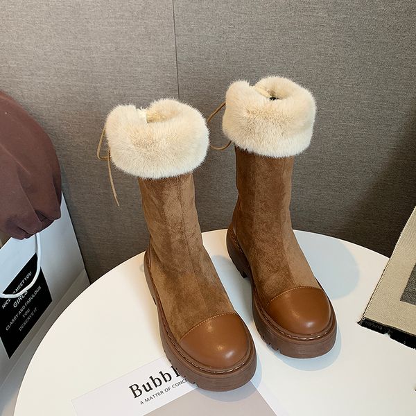 mid 2021 new winter calf female snow return woman's lace boots pour les femmes flat-skinned warm shoes black 35-40 6r15
mid 2021 new winter calf female snow return woman's lace boots pour les femmes flat-skinned warm shoes black 35-40 6r15